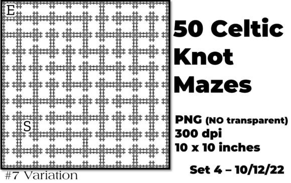 Exploring Celtic Knot Mazes: Variation 7 Set 4