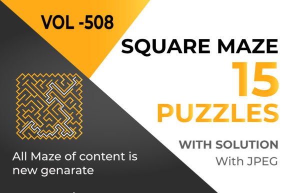 KDP for Kid Square Maze Puzzle VOL-508: A Strategic Asset for Creative Publishers