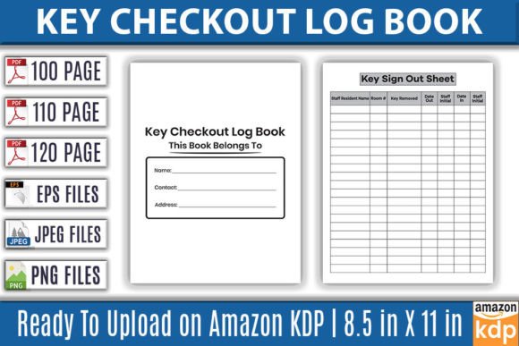 Key Checkout Log Book KDP Interior: The Ultimate File Suite for Amazon Publishers