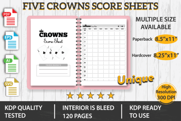 The Five Crowns Score Sheets KDP Interior: A Professional Print-Ready Asset