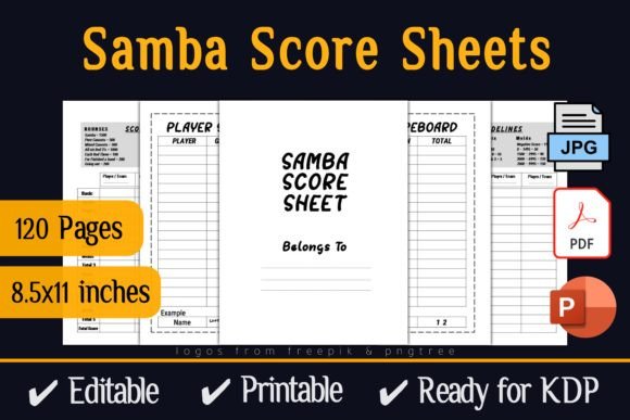 The Samba Score Sheets KDP Games Interior: A Creator's Workflow Integration Tool