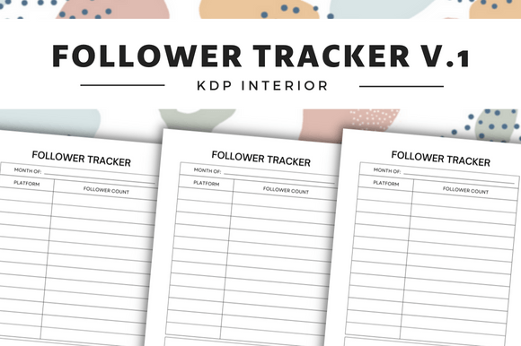 The Ultimate Solution for Content Creators: Followers Tracker Kdp Interior V1