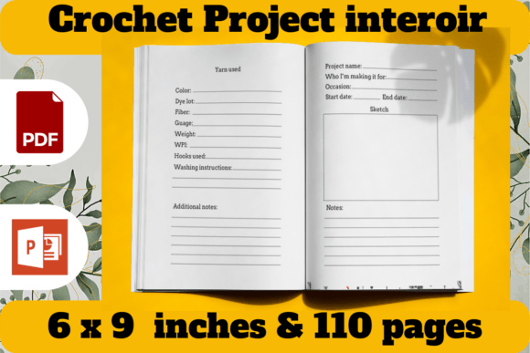 Your Perfect Crochet Companion: The 6x9 Inch Project Book